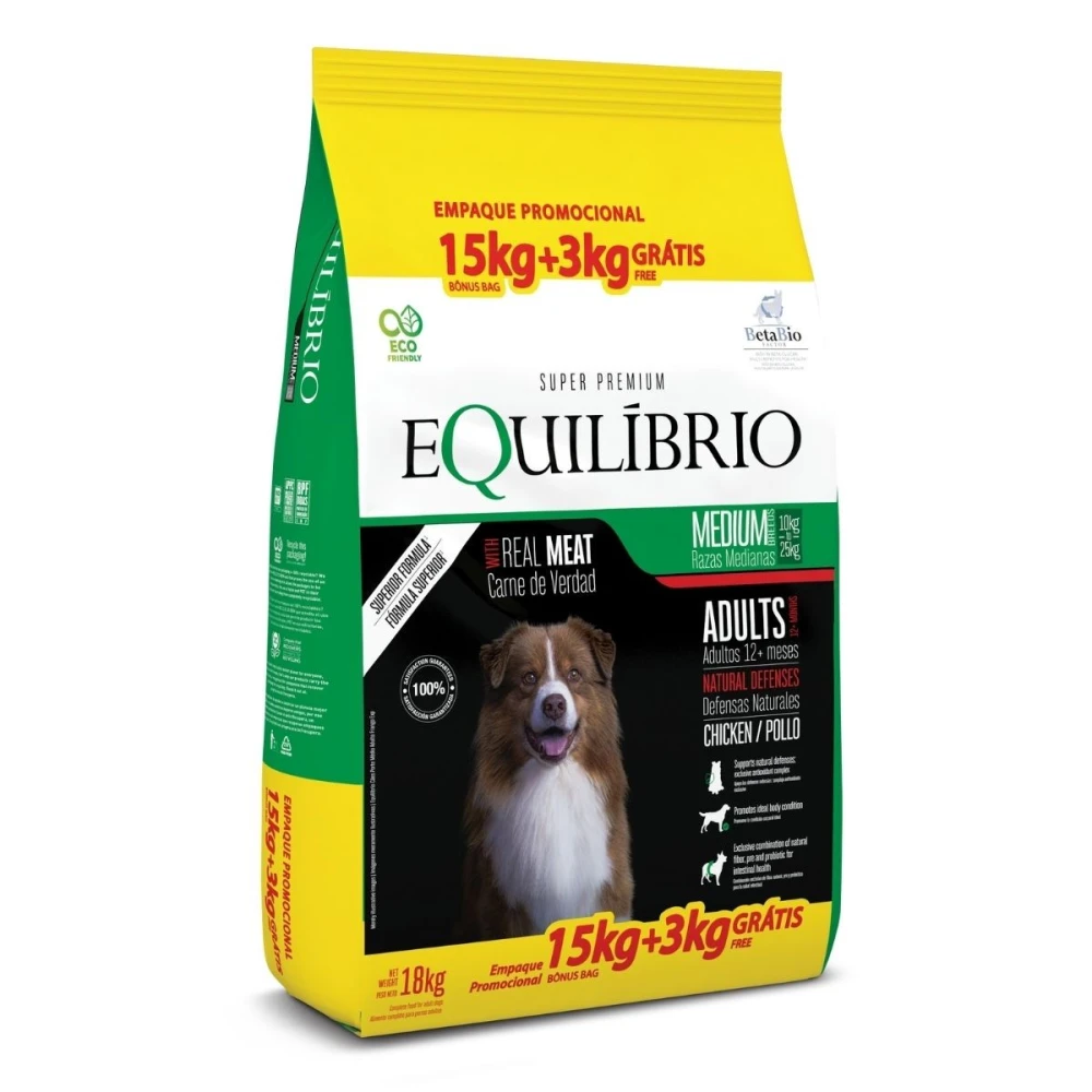 Bolsa de alimento Equilibrio para perros adultos